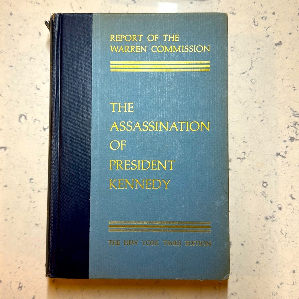 Report of the Warren Commission published October 1964
First Edition